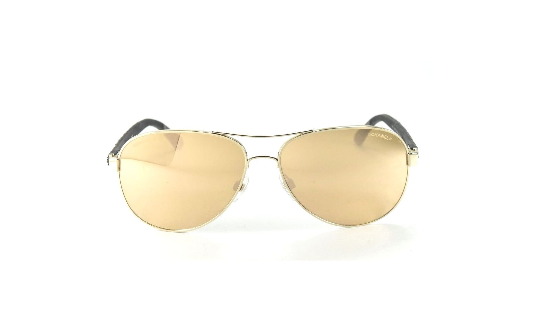 シャネルサングラス4207 CHANEL Pilot Quilting Sunglasses 4207 Gold 220627 | FASHIONPHILE