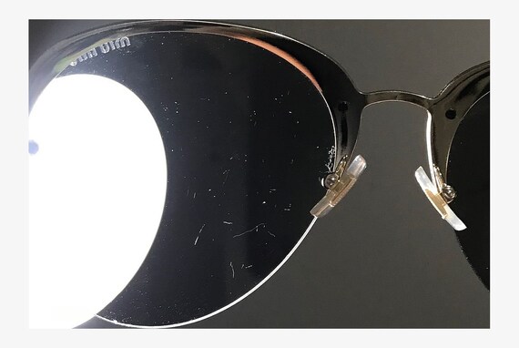MIU MIU 53P ZVN-1C0 Pale Gold / Gold Mirror Lenses - Etsy display picture 3