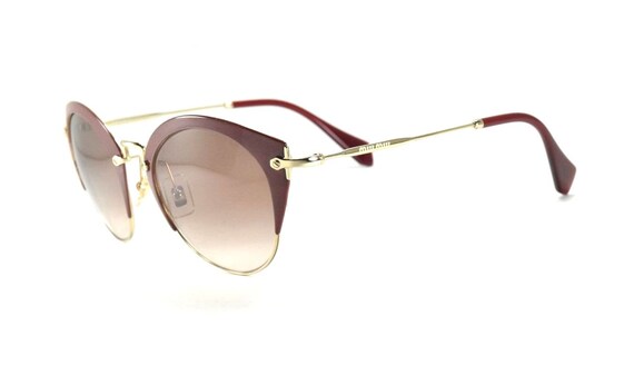 miumiu ミュウミュウ サングラス SMU 53R Miu Miu SMU 53R UA5-OA6 Amaranth Pale Gold / Brown Gradient
