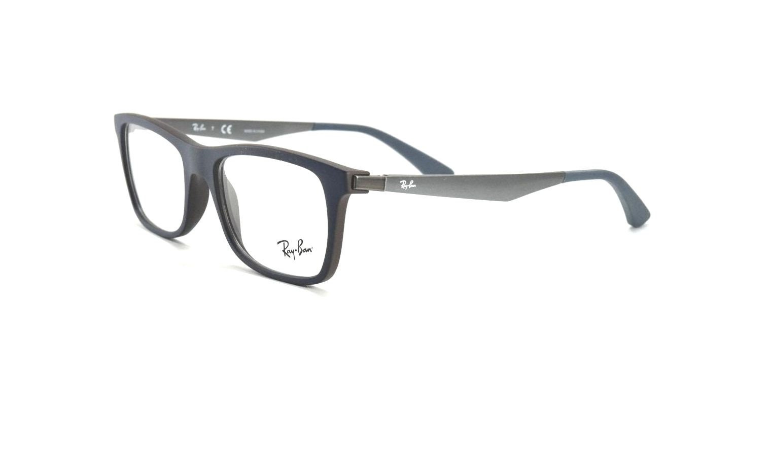 Ray ban Eyeglasses 7062 5575 Blue Brown Grey Frames 53 Mm Etsy