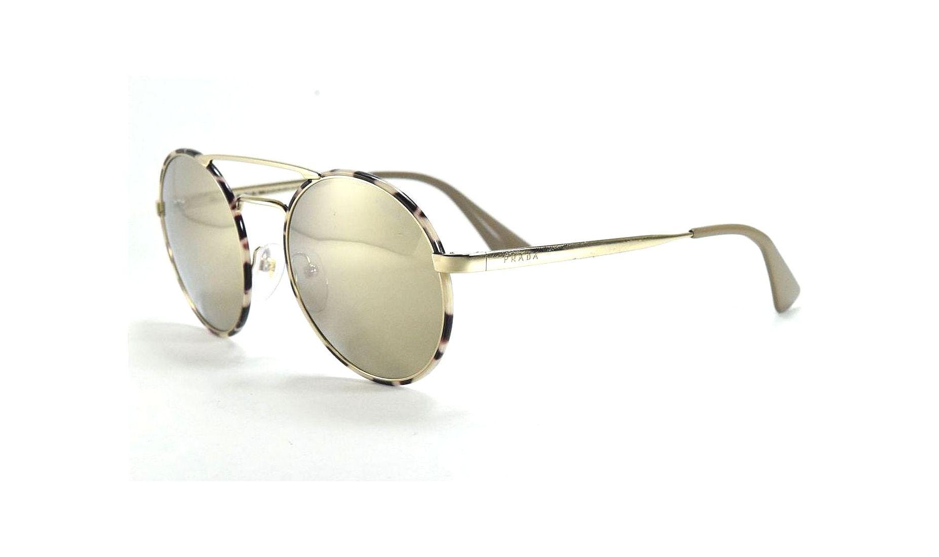 Prada SPR 51s UAO-1C0 Gold Tortoise / Light Brown Gold  display picture 2