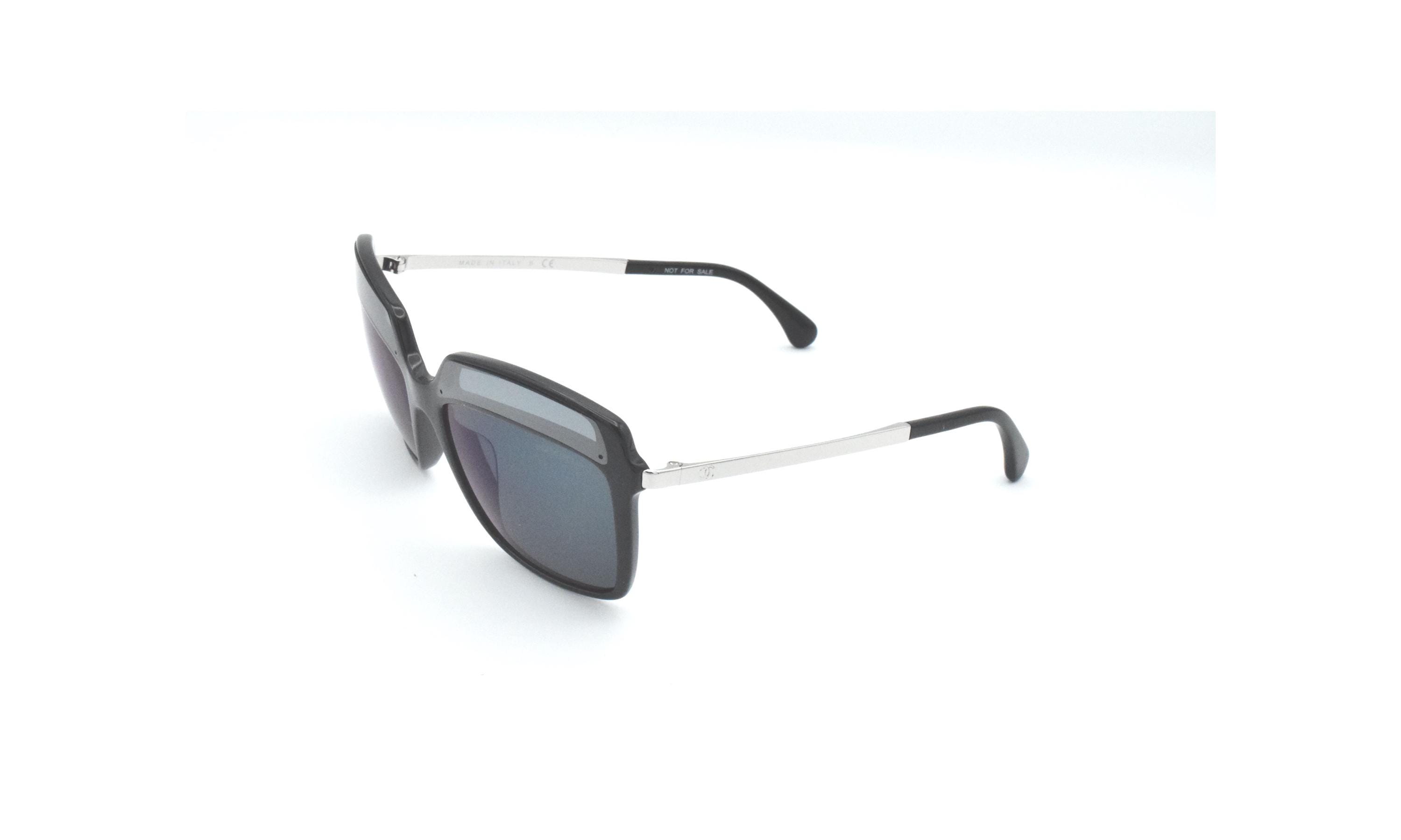 CHANEL Silver and Black Sunglasses Chanel Pilot Black Sunglasses – 4189TQC11287 – Via Manzoni main image 2
