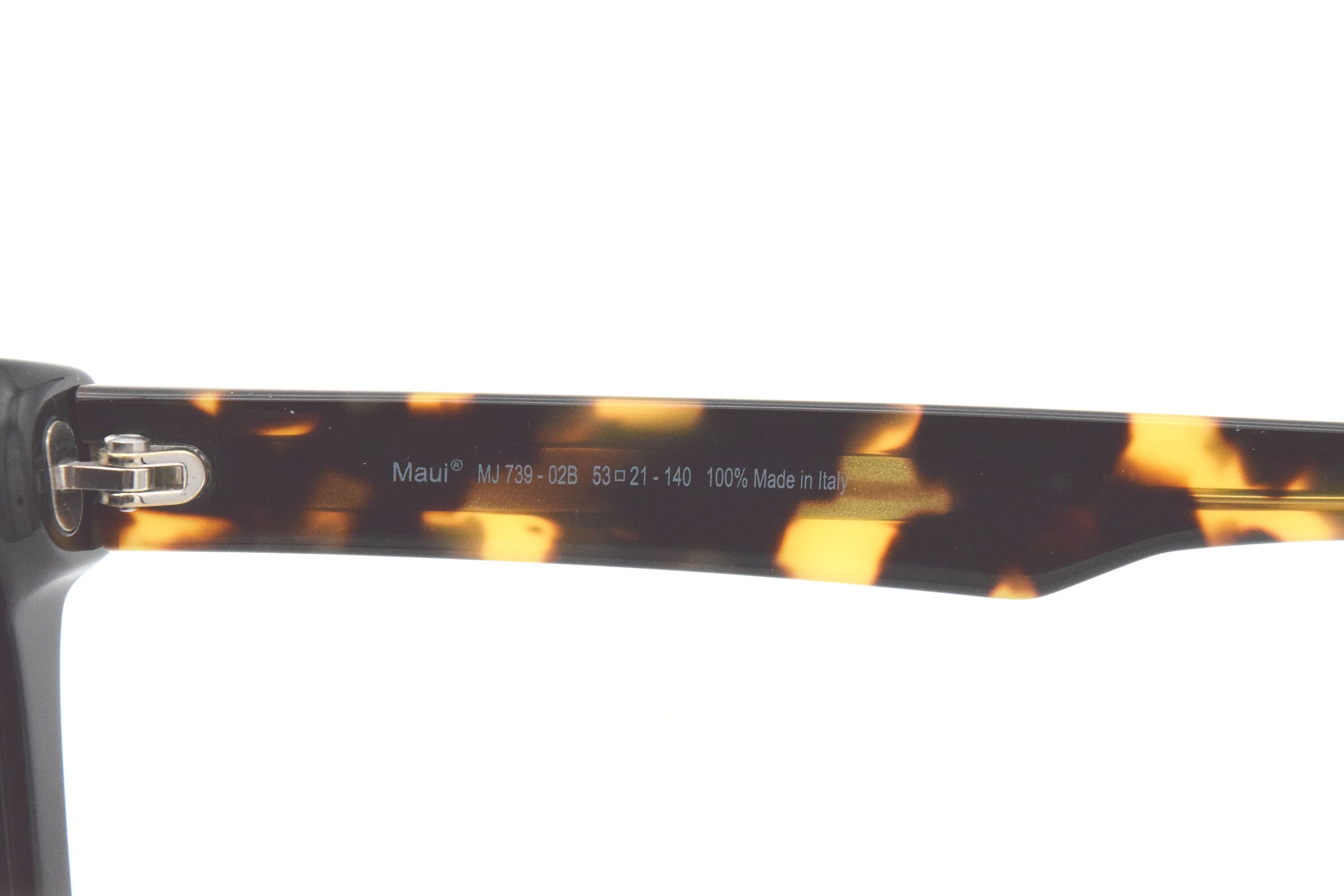 Maui Jim Heliconia MJ 739-02B Square Black Tortoise/ Grey 