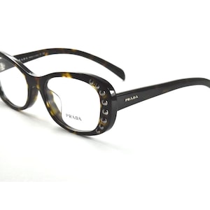 Prada Eyeglasses VPR 21R-F 2AU-1O1 Tortoise Frame 53 mm