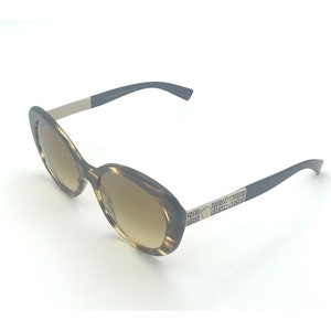 Versace 4318 5202 Stripe Havana Gold / Brown Gradient Lenses
