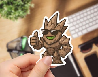 Malphite Chibi Vinyl Sticker: League of Legends LOL Gamer Art
