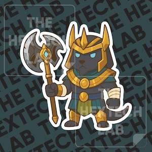 Chibi Nasus Sticker: League of Legends Vinyl Decal
