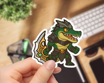 Chibi Renekton Sticker: League of Legends Vinyl Decal