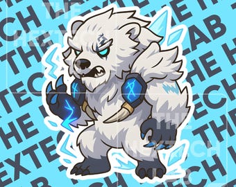 Volibear League of Legends Sticker: Chibi Bear Gaming Decal