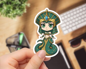 Chibi Cassiopeia Sticker | League of Legends Vinyl Decal (Serpent's Embrace)