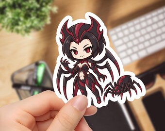 Chibi Elise Sticker | League of Legends Spider Queen Vinyl Decal (Laptop, Water Bottle)