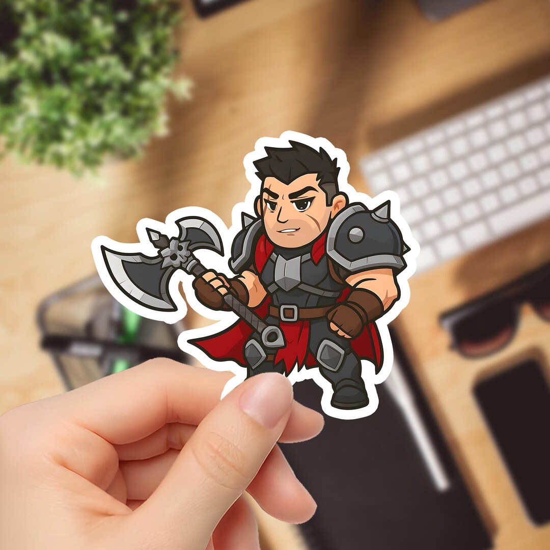 Chibi Darius Sticker: League of Legends Vinyl Decal - Etsy