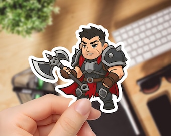 Chibi Darius Sticker: League of Legends Vinyl Decal