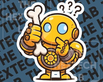 Blitzcrank Chibi Sticker: League of Legends Robot Vinyl Decal