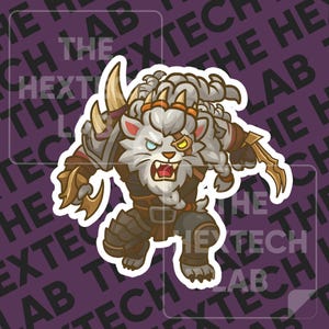 Chibi Rengar Sticker: League of Legends Vinyl Decal
