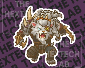 Chibi Rengar Sticker: League of Legends Vinyl Decal