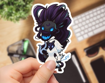 Chibi Kindred Sticker: League of Legends Vinyl Decal - Lamb & Wolf
