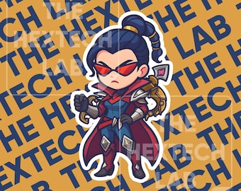 Vayne League of Legends Sticker: Gamer Laptop Decal, Vinyl Kiss-Cut