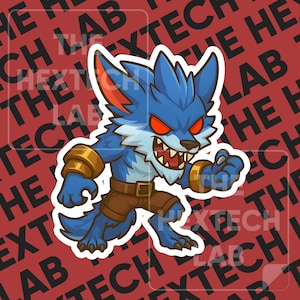 League of Legends Warwick Chibi Kiss-Cut Stickers, Cute Gaming Decals, Laptop Sticker, Video Game Gift, Lol Sticker, Kiss Cut Vinyl Sticke