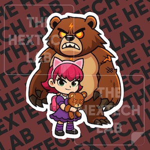 Chibi Annie Sticker | Cute League of Legends Kiss Cut Vinyl | Vinyl Sticker | lol Sticker| | Laptop Gaming Sticker| Vinyl Laptop Sticker