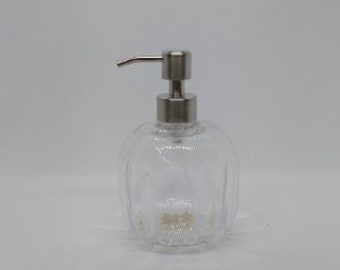 Glass Soap pump Soap dispenser hand blown glass soap pump lotion dispenser kitchen bathroom liquid soap
