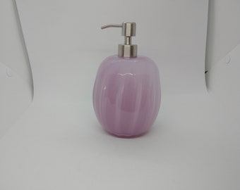 Hand blown glass Glass Soap Pump Soap dispenser hand blown glass soap pump lotion dispenser kitchen bathroom liquid soap