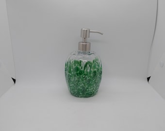 Glass soap pump glass Soap dispenser hand blown glass soap pump lotion dispenser kitchen bathroom liquid soap