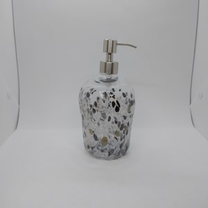 Hand blown glass Glass Soap Pump Soap dispenser hand blown glass soap pump lotion dispenser kitchen bathroom liquid soap