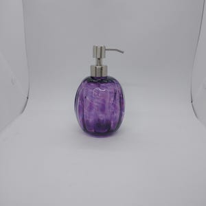 Glass Soap dispenser hand blown glass soap pump lotion dispenser kitchen bathroom liquid soap