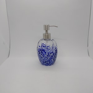 Glass soap pump glass Soap dispenser hand blown glass soap pump lotion dispenser kitchen bathroom liquid soap