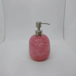 Glass soap pump glass Soap dispenser hand blown glass soap pump lotion dispenser kitchen bathroom liquid soap