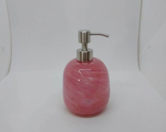 Glass soap pump glass Soap dispenser hand blown glass soap pump lotion dispenser kitchen bathroom liquid soap