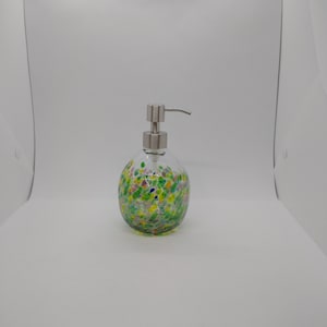 Glass Soap dispenser hand blown glass soap pump lotion dispenser kitchen bathroom liquid soap