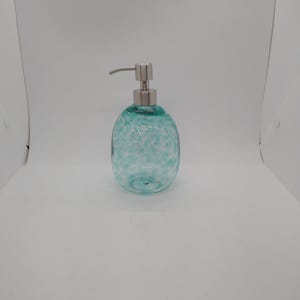 Glas Seifenpump Glas Seifenspender mundgeblasenes Glas Seifenpumpgerät Lotionspender Küche Bad Flüssigseife