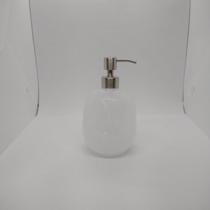 Hand blown glass Glass Soap Pump Soap dispenser hand blown glass soap pump lotion dispenser kitchen bathroom liquid soap