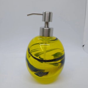 Soap pump Soap dispenser hand blown glass soap pump lotion dispenser kitchen bathroom liquid soap