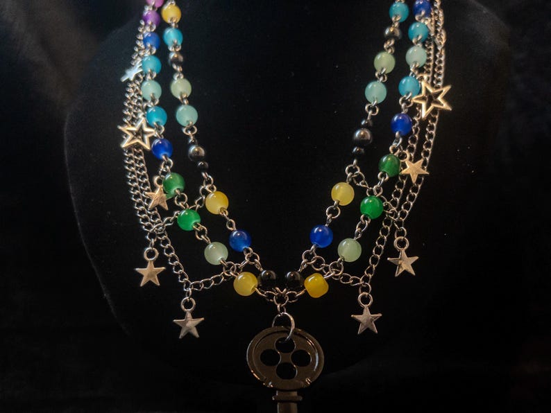 Handmade Coraline Inspired Stainless Steel Necklace image 1