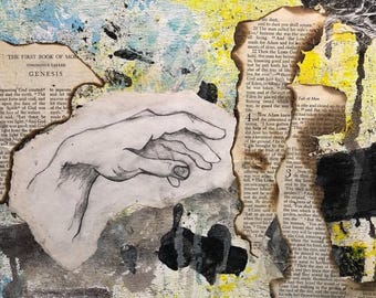 Original Sin - Digital Art Print of Acrylic Painting by CJ Parker