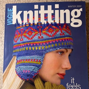 Vintage Vogue Knitting International magazine - Winter 2002 issue