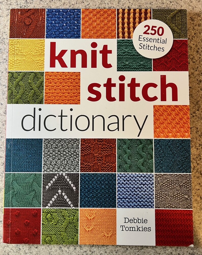 Knit Stitch Dictionary, by Debbie Tomkies (2015) Etsy