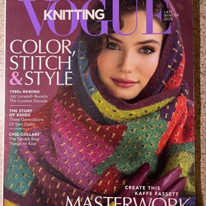 Vogue Knitting magazine, Late Winter 2020 issue