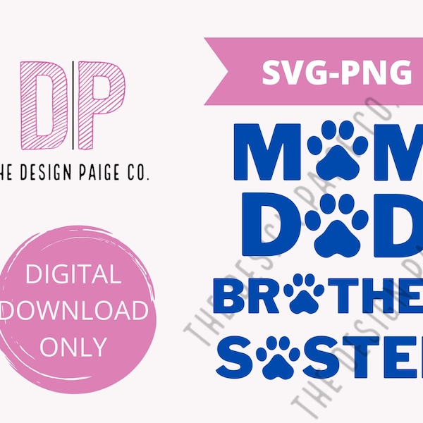 Family puppy birthday shirts SVG Bundle, puppy pawty, puppy birthday party, family shirts, birthday shirts, dog party, puppy party SVG