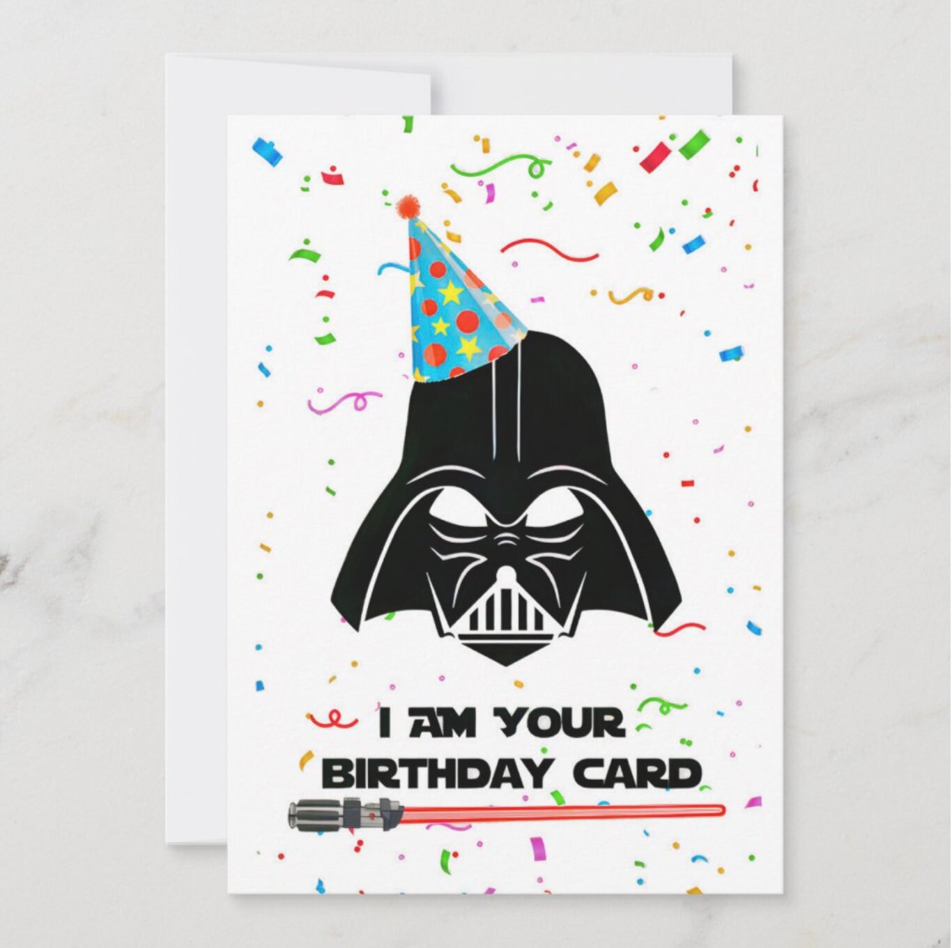 Darth Vader Birthday Card - Etsy