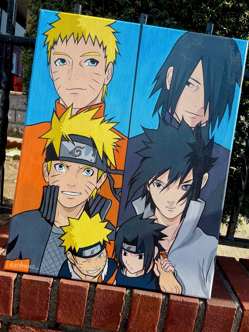 Handmade Anime Canvas Painting Anime Art Canvas Wall Decor Anime Merch Etsy