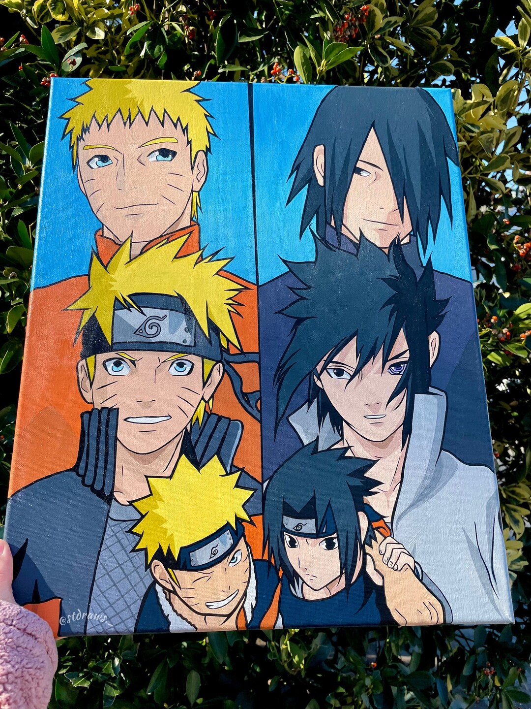 Handmade Anime Canvas Painting Anime Art Canvas Wall Decor Anime Merch