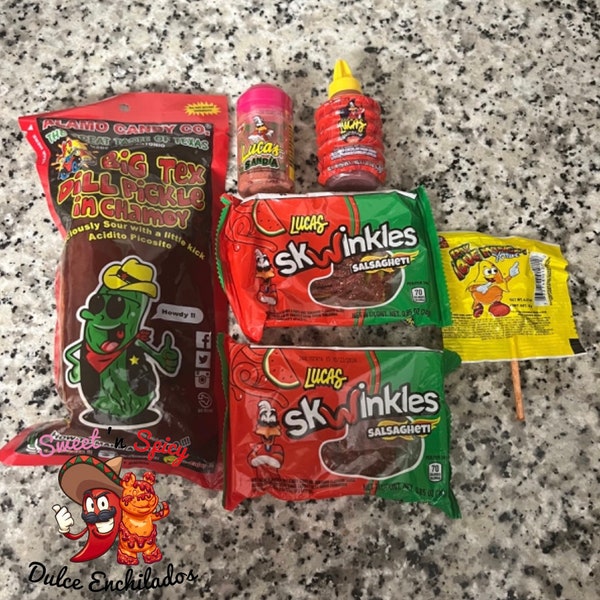 Chamoy pickle kit / Mexican candy / sweet and spicy pickle