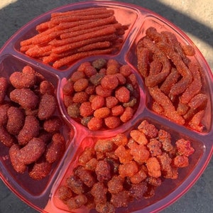 Dulce Enchilados / Mexican candy / Chamoy and Tajin Candy / wet Chamoy candy