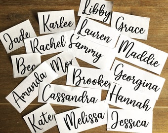Sticker Vinyl Personalised Name Decals Labels