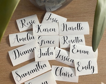 DIY Sticker Vinyl Personalised Name Decals Labels