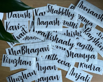 Sticker Vinyl Personalised Name Decals Labels